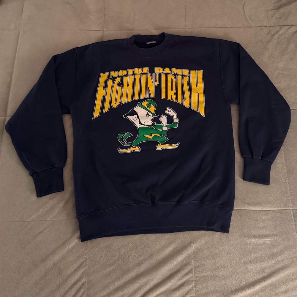 Notre Dame Fightin’ Irish Navy Blue Crewneck Sweatshirt